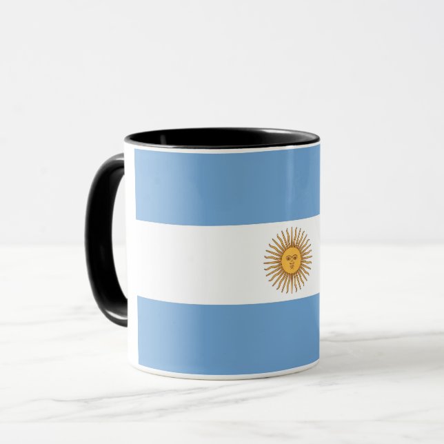 Taza Black Combo Mug con bandera de Argentina (Anverso izquierdo)
