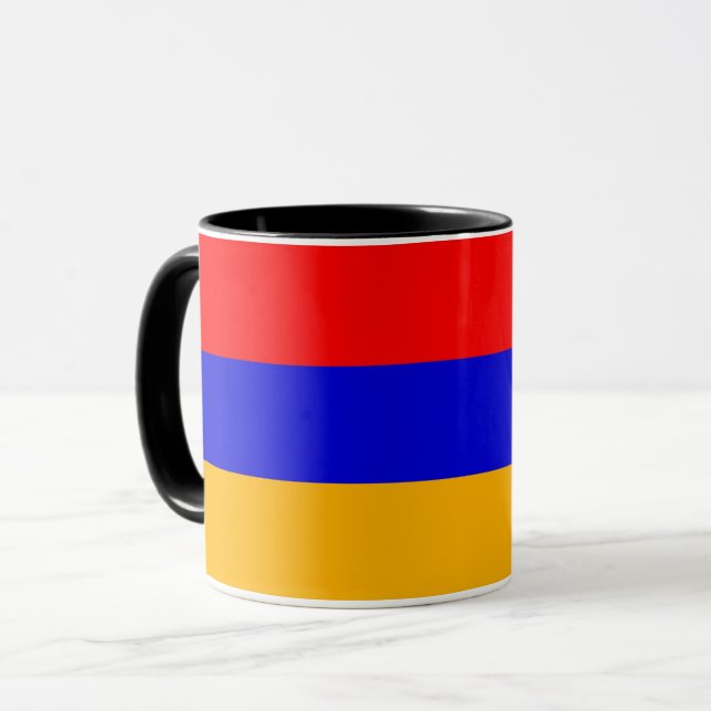 Taza Black Combo Mug con bandera de Armenia (Anverso izquierdo)
