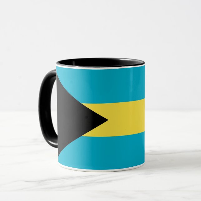 Taza Black Combo Mug con bandera de Bahamas (Anverso izquierdo)