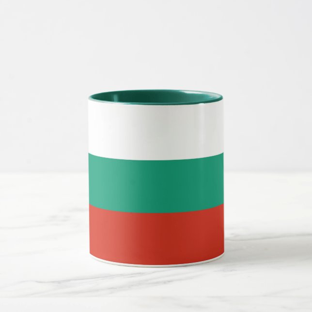 Taza Black Combo Mug con bandera de Bulgaria (Centro)