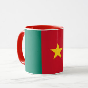 Taza Black Combo Mug con bandera de Camerún