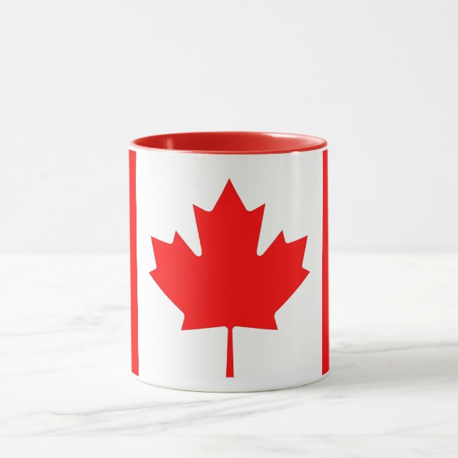 Taza Black Combo Mug con bandera de Canadá (Centro)