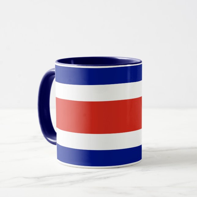 Taza Black Combo Mug con bandera de Costa Rica (Anverso izquierdo)