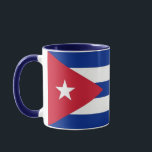 Taza Black Combo Mug con bandera de Cuba<br><div class="desc">Disfruta de tus bebidas favoritas con el flair usando este versátil menú combinado con la bandera de Cuba! Diseñado con materiales de alta calidad, esta taza combinada no es solamente una bebida común; es una celebración del orgullo y el patrimonio cubano. El diseño audaz muestra orgullosamente las icónicas franjas azules...</div>