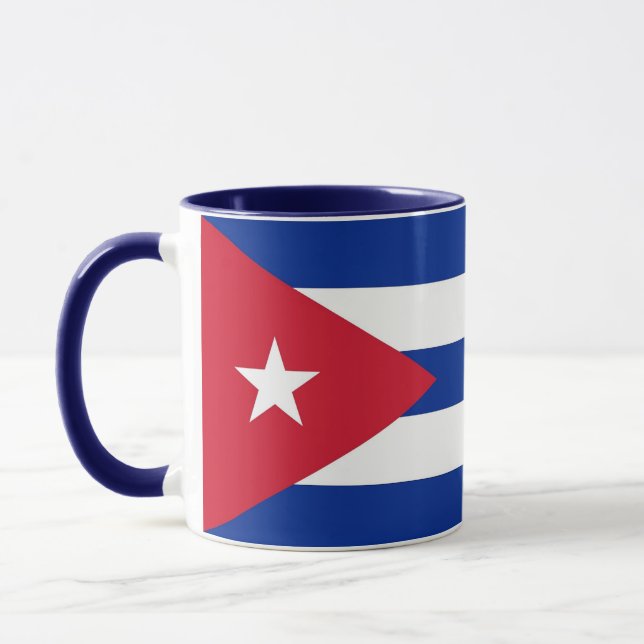 Taza Black Combo Mug con bandera de Cuba (Izquierda)