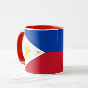 Taza Black Combo Mug con bandera de Filipinas