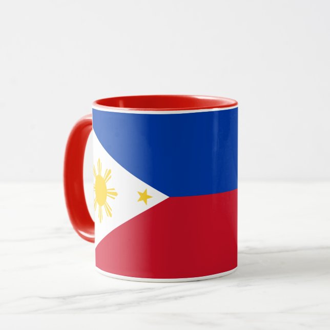 Taza Black Combo Mug con bandera de Filipinas (Anverso izquierdo)