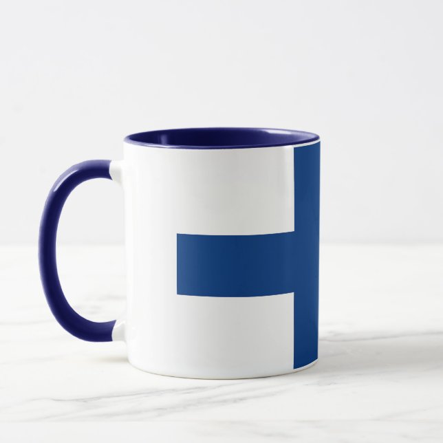 Taza Black Combo Mug con bandera de Finlandia (Izquierda)