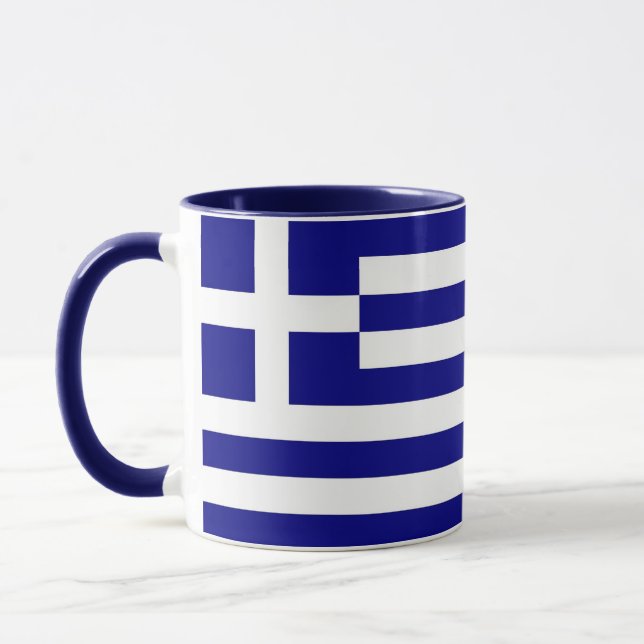 Taza Black Combo Mug con bandera de Grecia (Izquierda)