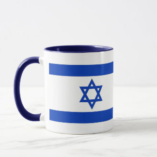 Taza Black Combo Mug con bandera de Israel