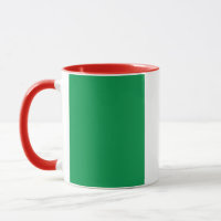 Black Combo Mug con bandera de Italia