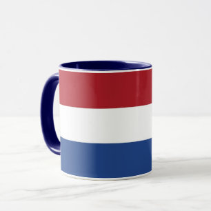 Taza Black Combo Mug con bandera de los Países Bajos