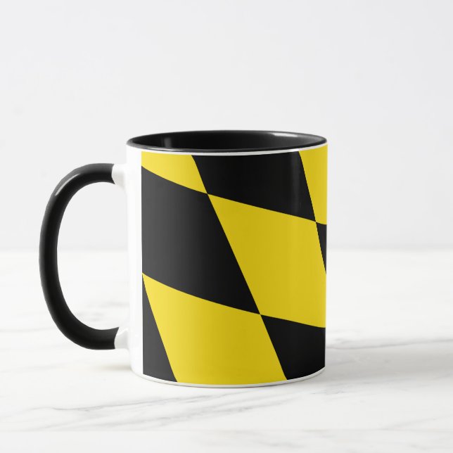 Taza Black Combo Mug con bandera de Munich, Baviera (Izquierda)