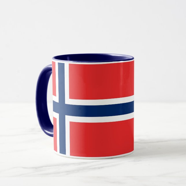 Taza Black Combo Mug con bandera de Noruega (Anverso izquierdo)