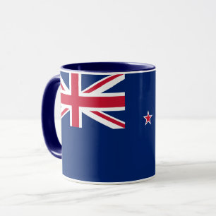 Taza Black Combo Mug con bandera de Nueva Zelanda