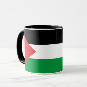 Taza Black Combo Mug con bandera de Palestina