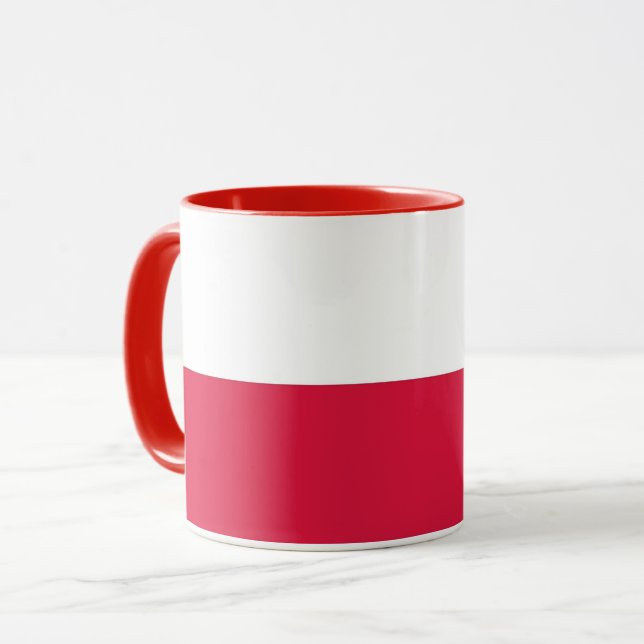Taza Black Combo Mug con bandera de Polonia (Anverso izquierdo)