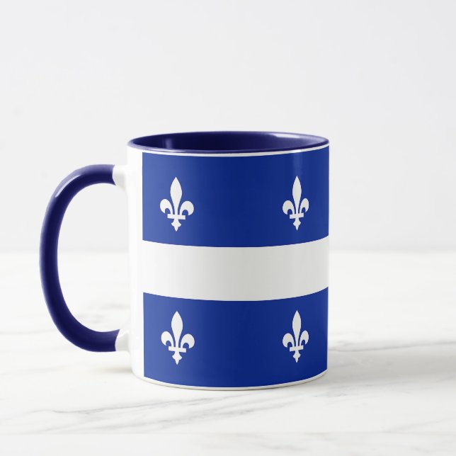 Taza Black Combo Mug con bandera de Quebec (Izquierda)