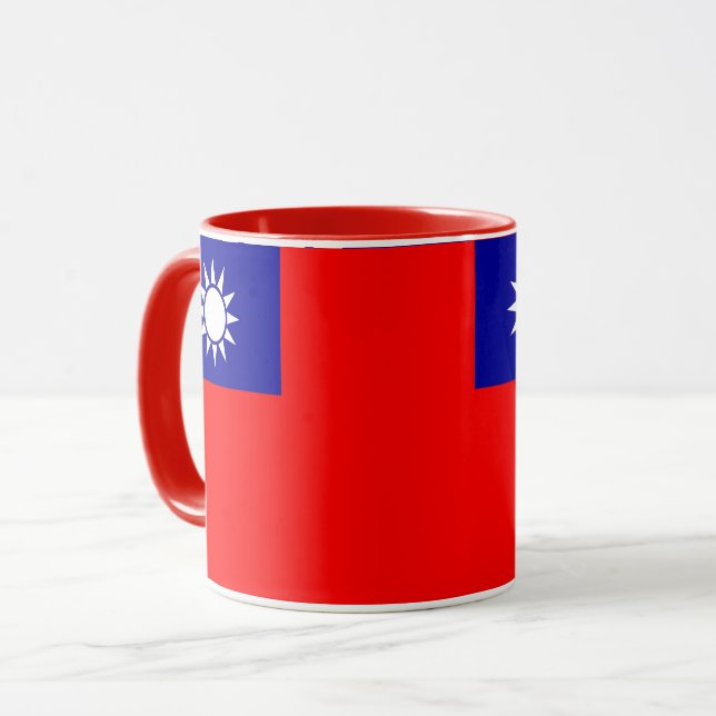 Taza Black Combo Mug con bandera de Taiwán (Anverso izquierdo)