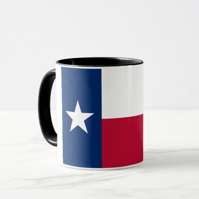 Taza Black Combo Mug con bandera de Texas, Estados Unid (Anverso izquierdo)