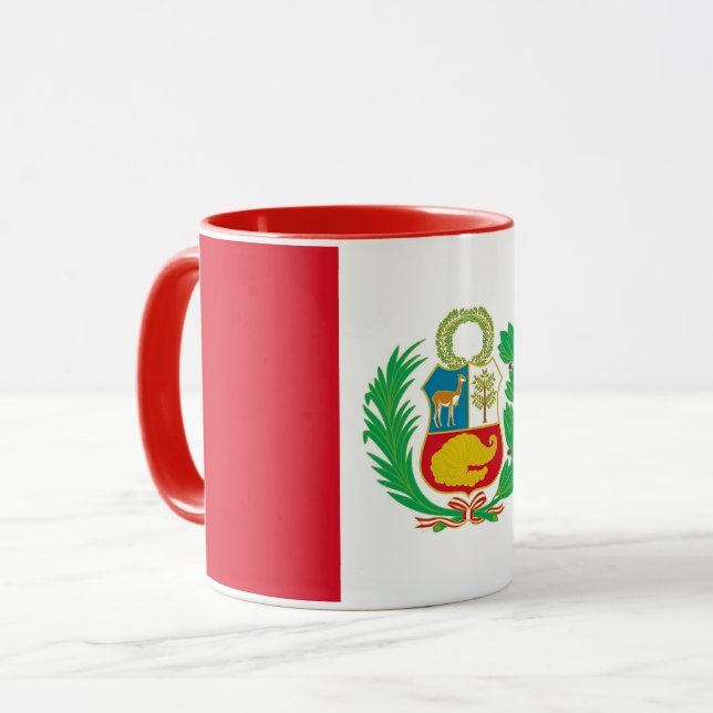Taza Black Combo Mug con bandera del Perú (Anverso izquierdo)