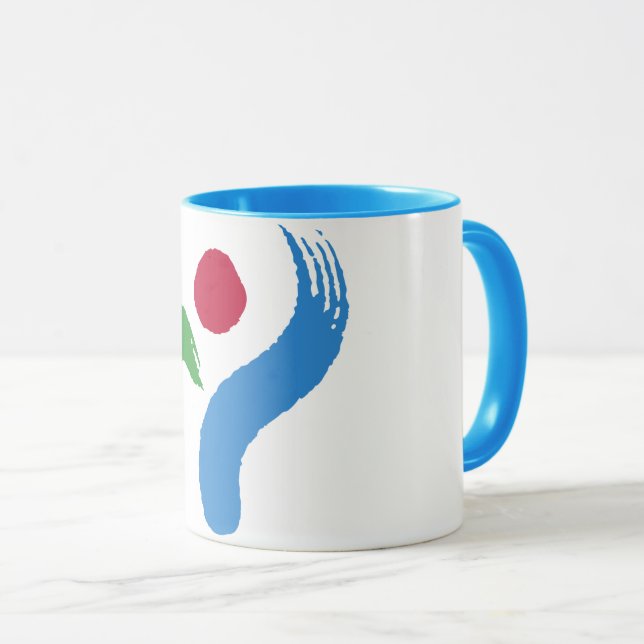 Taza Black Combo Mug with flag of Seoul, South Korea (Anverso derecho)