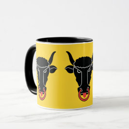 Taza Black Combo Mug with flag of Uri, Switzerland