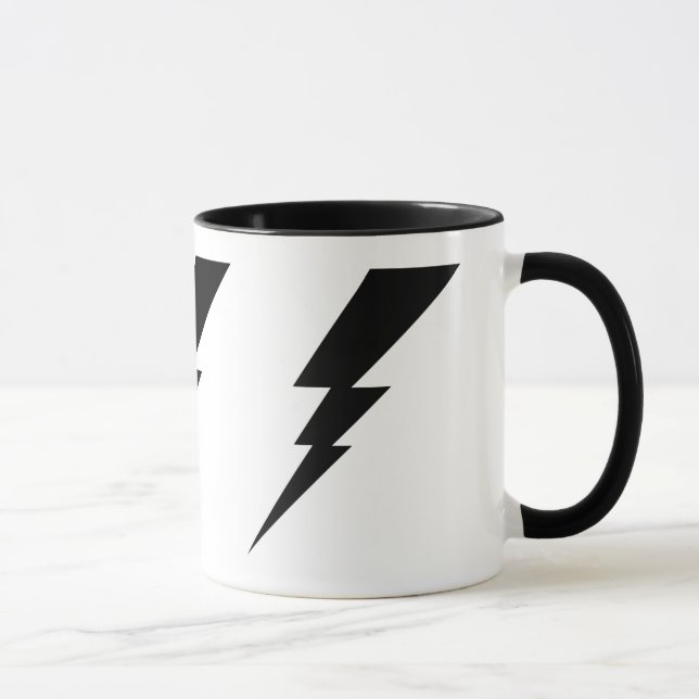 Taza Black Flash Lightning Bolt Mug. (Derecha)