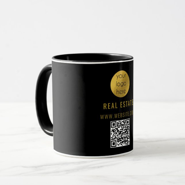 Taza Black Gold Professional Real Estate Agent Business (Anverso izquierdo)