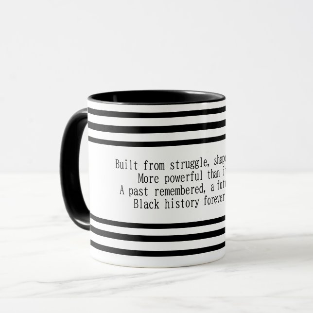 Taza Black History Month Poem Mug (Anverso izquierdo)