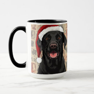 Taza Black lab christmas