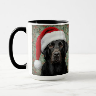 Taza Black lab christmas