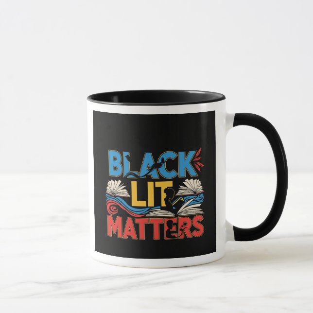 Taza Black Lit Matters | Bold Afrocentric Literary  (Derecha)