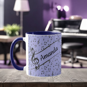 Taza Black Musical personalizado Coffee Mug