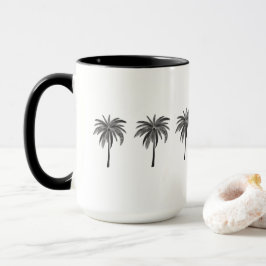 Taza Black Palm Trees Combo Mug
