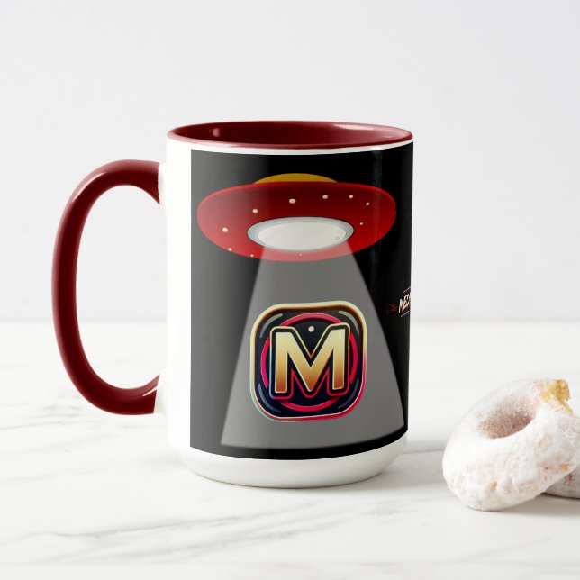 Taza Black UFO Coffee Mug (Con donut)