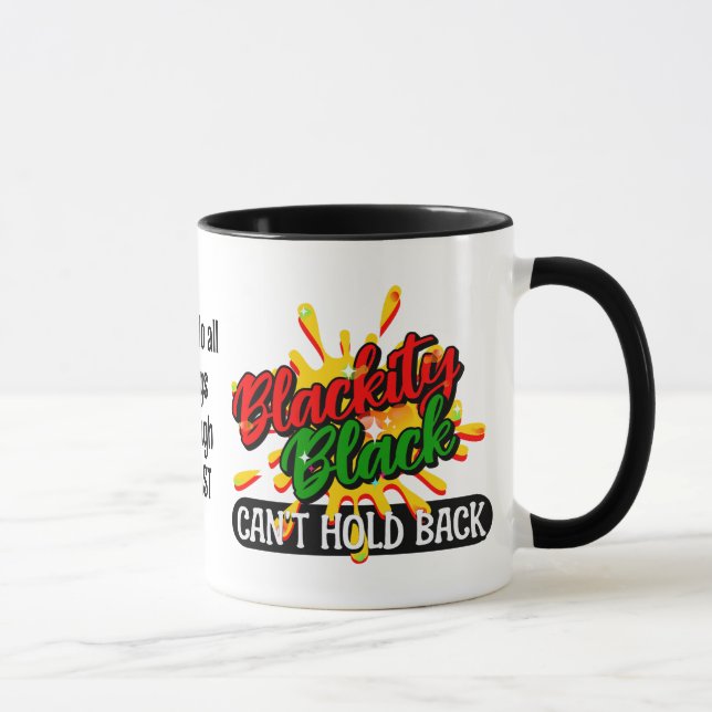 Taza BLACKITY BLACK NO PUEDE RESPETAR A ChristianJunett (Derecha)