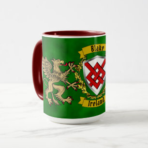 Taza Blake Irish Shield y Griffins Personalizados