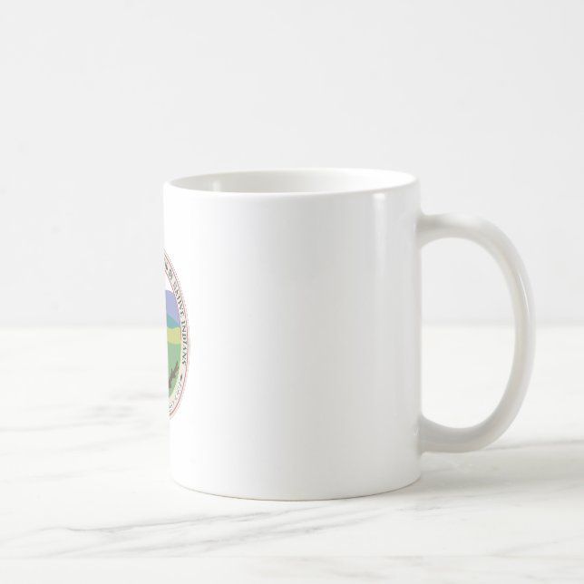 Taza blanca básica del sello de Whitetop (Derecha)