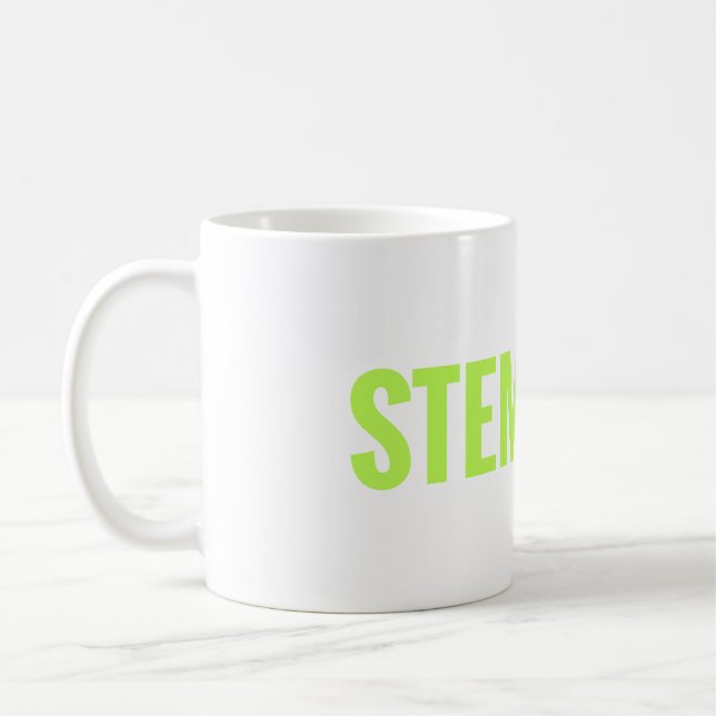 Taza blanca clásica de STEMinist (Izquierda)