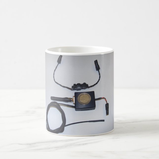 Taza blanca clásica del espía (Centro)