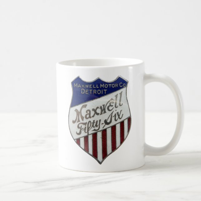 Taza blanca clásica del maxwell cincuenta y seis (Derecha)