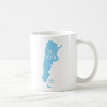 Taza blanca clásica la ARGENTINA