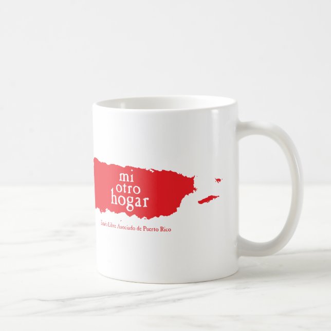 Taza blanca clásica PUERTO RICO (Derecha)