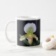 Taza blanca de la orquídea de deslizador (Con donut)
