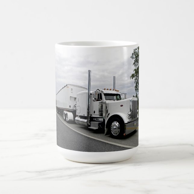 Taza blanca de Peterbilt 379 (Centro)