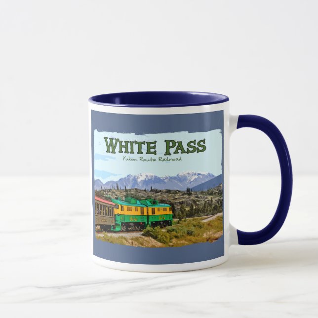 Taza blanca del campanero del paso (Derecha)