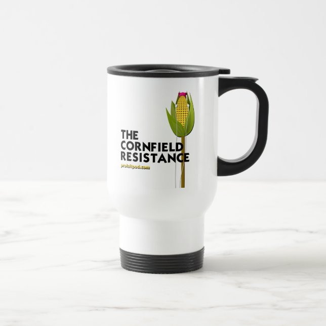 Taza blanca del viaje - la resistencia del campo (Derecha)