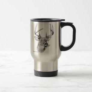 taza Blanco-atada de los ciervos