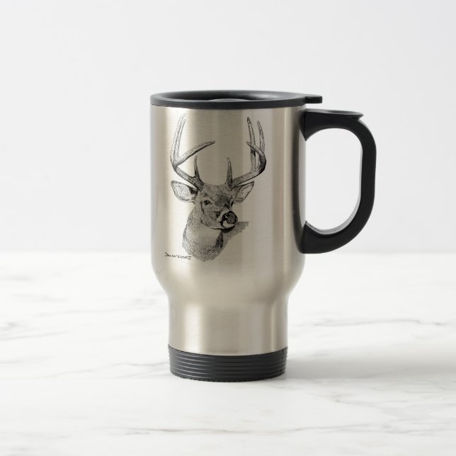 taza Blanco-atada de los ciervos (Derecha)